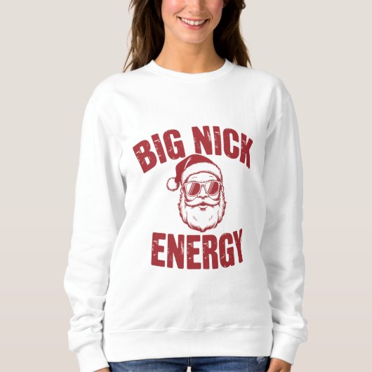 Big Nick Energy Funny Santa Rude Kerstgrap Trui (Voorkant)