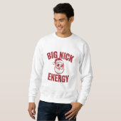 Big Nick Energy Funny Santa Rude Kerstgrap Trui (Voorkant volledig)