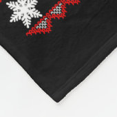 Big Nick Energy Funny Santa Ugly Christmas Sweater Fleece Deken (Hoek)