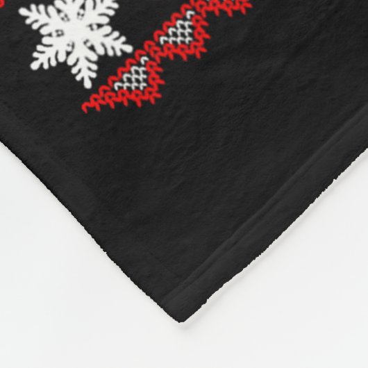 Big Nick Energy Funny Santa Ugly Christmas Sweater Fleece Deken (Hoek)