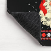 Big Nick Energy Funny Santa Ugly Christmas Sweater Muismat (Hoek)