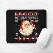Big Nick Energy Funny Santa Ugly Christmas Sweater Muismat (Met muis)