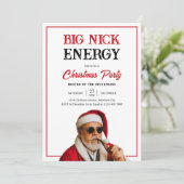 Big Nick Energy Grappige grap Vrienden Kerstfeest Kaart (Staand voorkant)