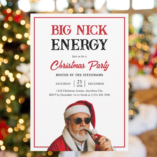 Big Nick Energy Grappige grap Vrienden Kerstfeest Kaart