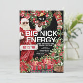 Big Nick Energy Kerstfeest Kaart (Staand voorkant)