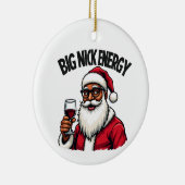 Big Nick Energy Kerstversiering Keramisch Ornament (Rechts)