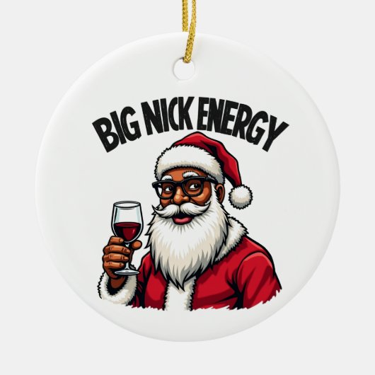 Big Nick Energy Kerstversiering Keramisch Ornament (Voorkant)