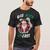 Big Nick Energy Retro Kerstmis T-shirt (Voorkant)