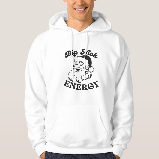 Big Nick Energy Santa Claus Funny Hoodie (Voorkant)
