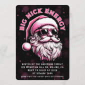 Big Nick Energy Santa Funny Christmas Xmas Holiday Kaart (Achterkant)