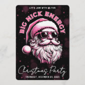 Big Nick Energy Santa Funny Christmas Xmas Holiday Kaart (Voorkant)