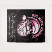 Big Nick Energy Santa Funny Christmas Xmas Holiday Wandkleed (Voorkant (horizontaal))