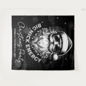 Big Nick Energy Santa Funny Christmas Xmas Holiday Wandkleed (Voorkant (horizontaal))