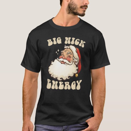 Big Nick Energy Xmas Mannen met een lelijke kerst T-shirt (Voorkant)