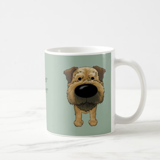 Big Nose Border Terrier Koffiemok (Rechts)