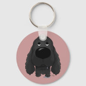 Big Nose Cocker Spaniel Sleutelhanger (Voorkant)