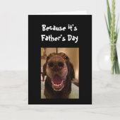 Big Nose Dog Funny Vaderdag Dad Love Dog Kaart (Voorkant)