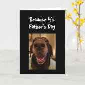 Big Nose Dog Funny Vaderdag Dad Love Dog Kaart (Gele Bloem)