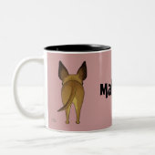 Big Nose Malinois Tweekleurige Koffiemok (Links)