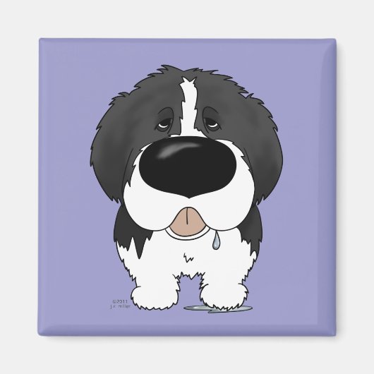 Big Nose Newfoundland Magneet (Voorkant)