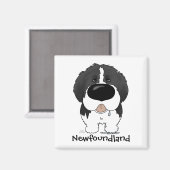 Big Nose Newfoundland Magneet (Voorkant / Achterkant)