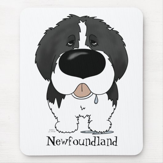 Big Nose Newfoundland Muismat (Voorkant)