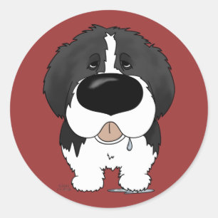 Big Nose Newfoundland Ronde Sticker