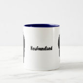 Big Nose Newfoundland Tweekleurige Koffiemok (Center)