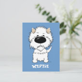 Big Nose Westie Briefkaart (Staand voorkant)