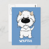 Big Nose Westie Briefkaart (Voorkant / Achterkant)