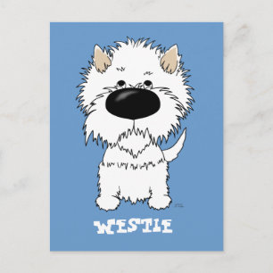 Big Nose Westie Briefkaart