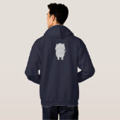 Big Nose Westie Hoodie (Achterkant volledig)