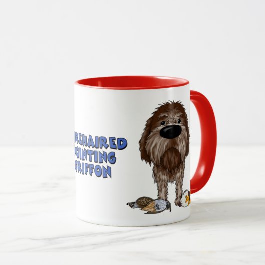 Big Nose Wirehaered Pointing Griffon Mok (Voorkant rechts)