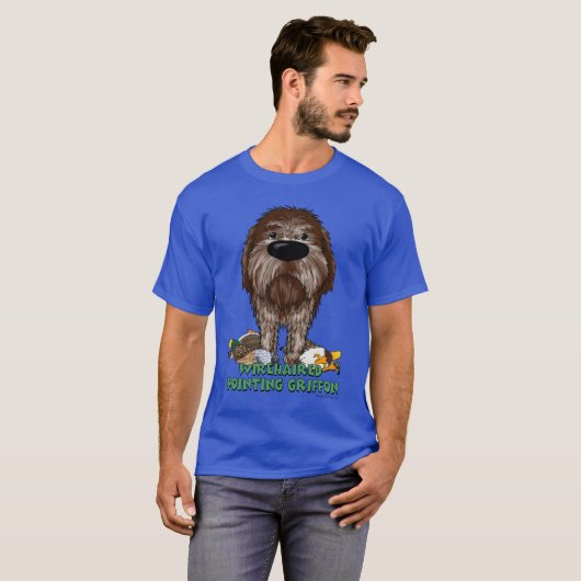 Big Nose Wirehaered Pointing Griffon T-shirt (Voorkant volledig)