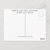 Big Nosed Dog verandering van adres Briefkaart (Achterkant)