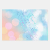 Big Number Bokeh Verjaardag Inpakpapier Bladen (Voorkant)