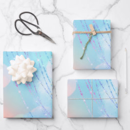 Big Number Bokeh Verjaardag Inpakpapier Bladen Vel