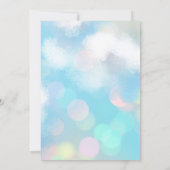 Big Number Bokeh verjaardagsfeestje uitnodiging (Achterkant)