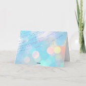 Big Number Bokeh Verjaardagskaarten Kaart (Achterkant)