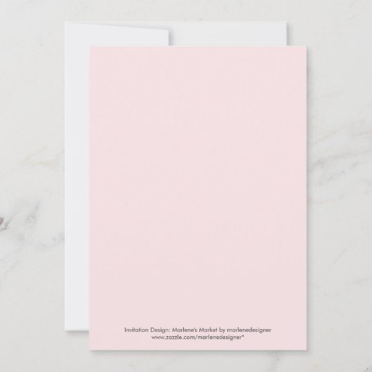 Big Number One Birthday-uitnodiging Kaart (Achterkant)