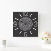 Big Numbers Marble Wall Clock Vierkante Klok (Huis)