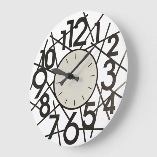 Big Numbers Wall Clock Grote Klok (Hoek)