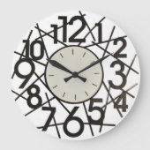 Big Numbers Wall Clock Grote Klok (Voorkant)
