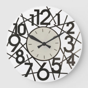 Big Numbers Wall Clock Grote Klok