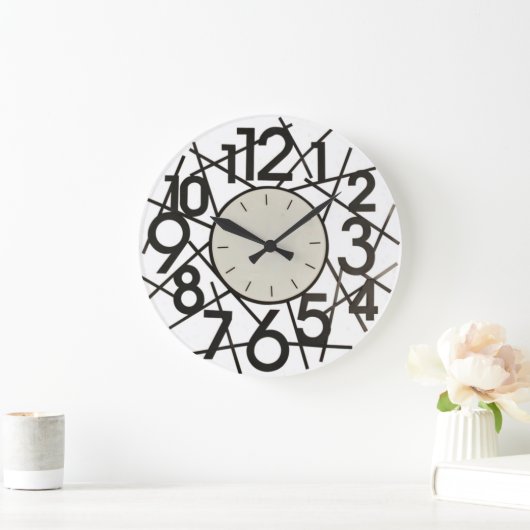 Big Numbers Wall Clock Grote Klok (Huis)