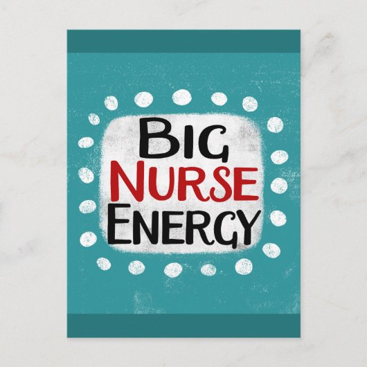 Big Nurse Energy Briefkaart (Voorkant)
