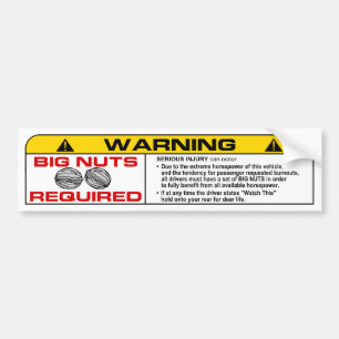 Big Nuts Bumpersticker