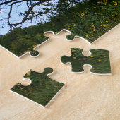 Big Oak Tree Meadow en Zonnebloemen Puzzel (Zijkant)