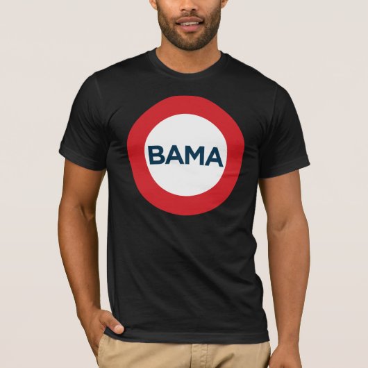 Big Obama T-shirt - Rood, wit en blauw (Voorkant)