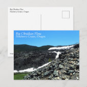 Big Obsidian Flow, Oregon Briefkaart (Voorkant / Achterkant)